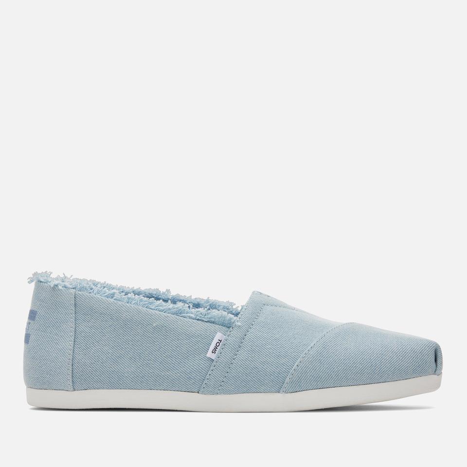 TOMS TOMS WOMEN'S ALPARGATA WASHED DENIM PUMPS