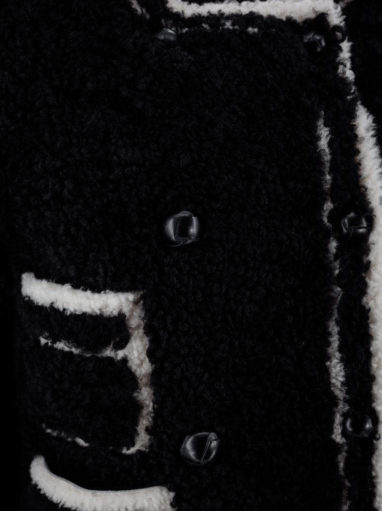 BLANCHA Single-breasted Shearling Jacket