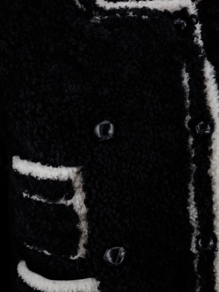 BLANCHA Single-breasted Shearling Jacket 2