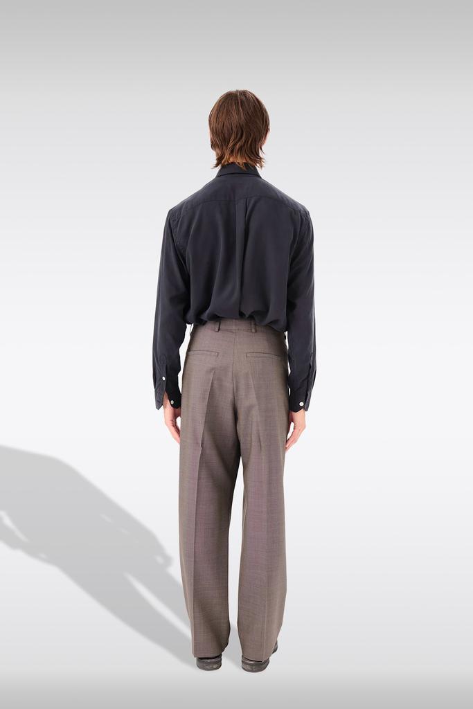 パンツ BORROWED CHINO / GREY ATOM CHECK WOOL Borrowed Chino in Grey Atom