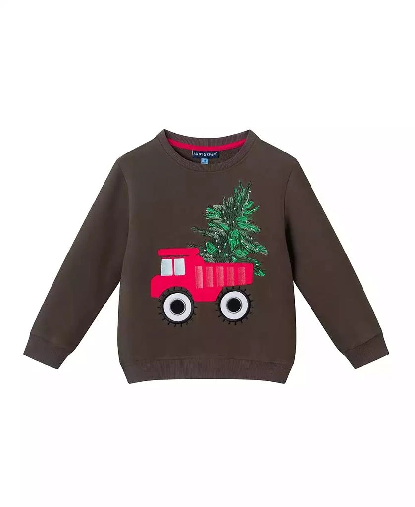Andy 
Evan Toddler/Child Boys Truck Applique Sweater