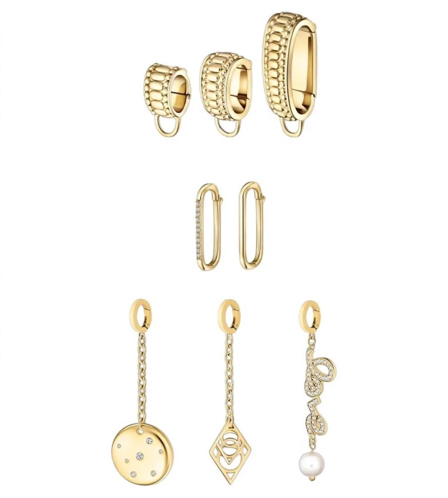 Dorne Women
s Girl Love Set Of 7 Memento Charm In Gold