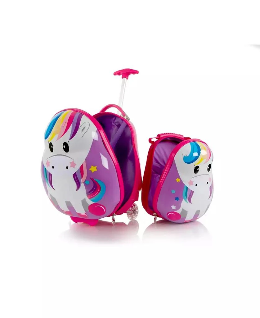 Heys Travel Tots 2 Piece Unicorn Lightweight Kids Luggage and Backpack Set 2
