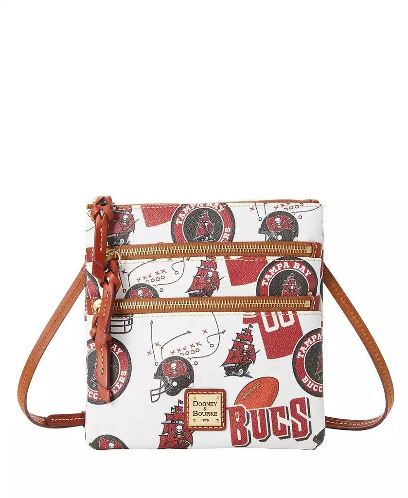 Dooney & Bourke Women's Tampa Bay Buccaneers Triple-Zip Crossbody Purse 1