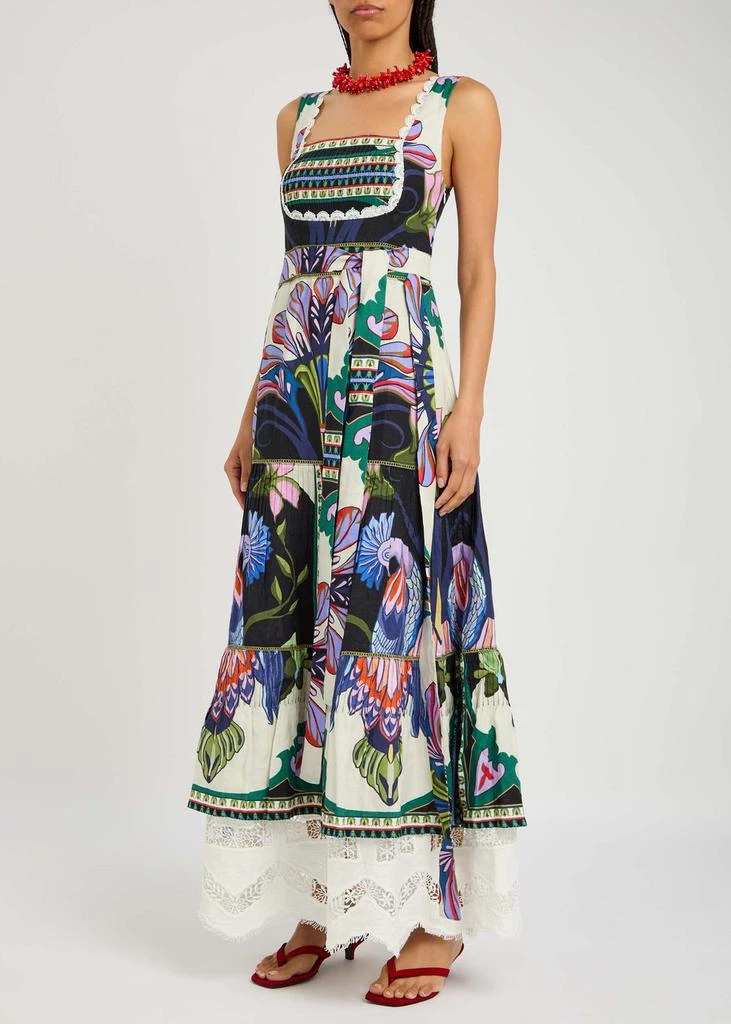 LUG VON SIGA Sena printed linen maxi dress 2