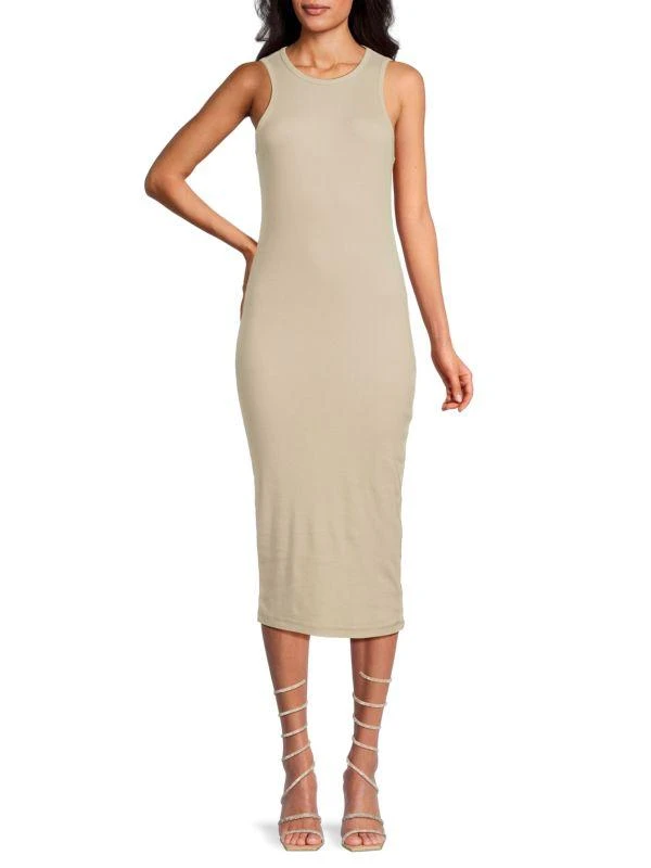 James Perse Ribbed Tank Bodycon Dress 1