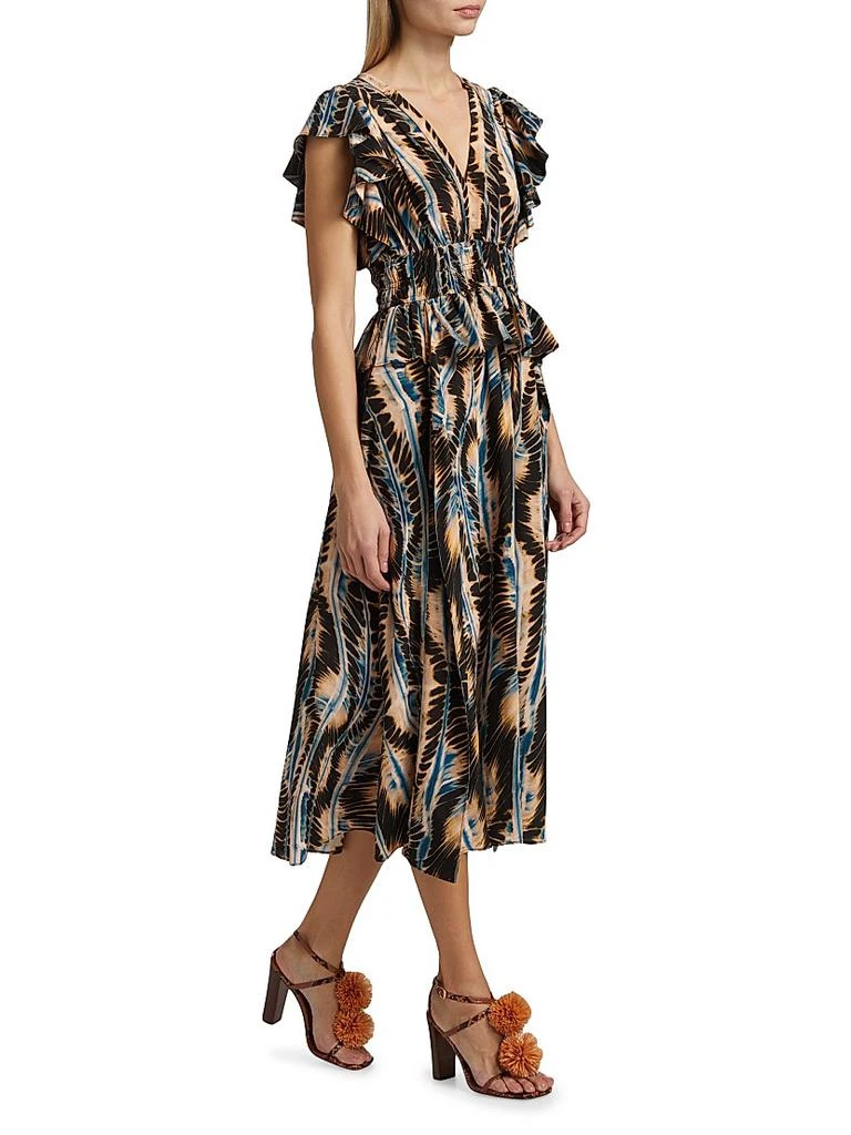 Ulla Johnson Brielle Silk Midi-Dress 4