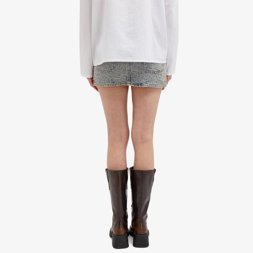Acne Studios Acne Studios Macaria Monogram Denim Mini Skirt 3