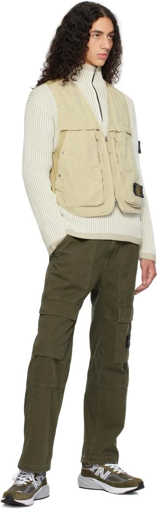 Stone Island Beige G03M3 David Light-TC Vest 4