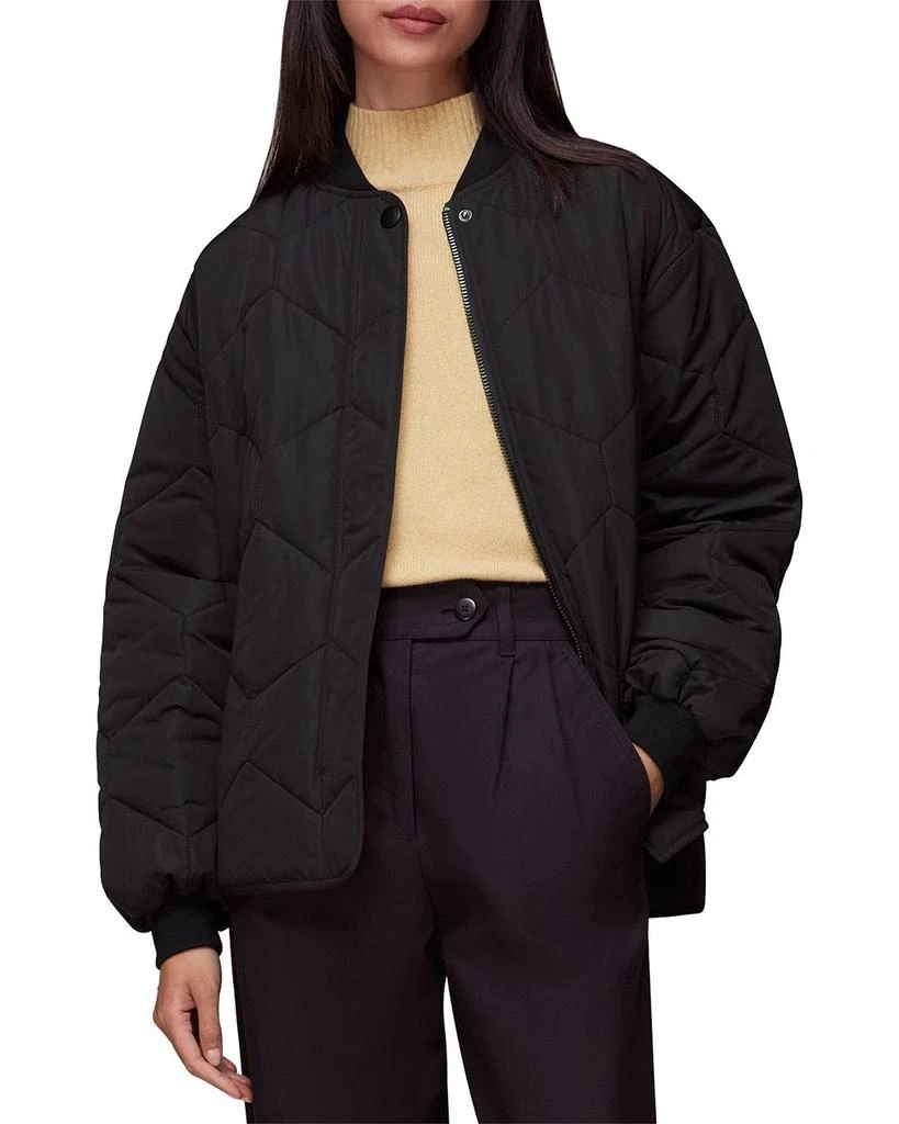 Whistles Ida Short Quilted Coat 1