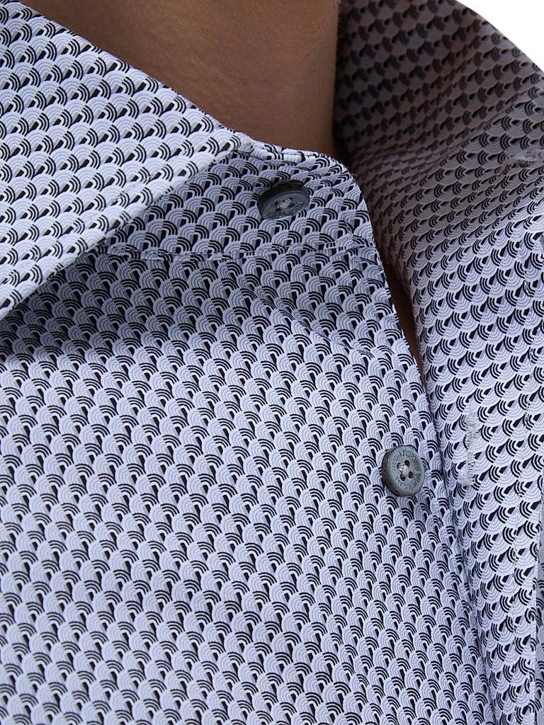 BUGATCHI Devon Printed Stretch Cotton Shirt 8