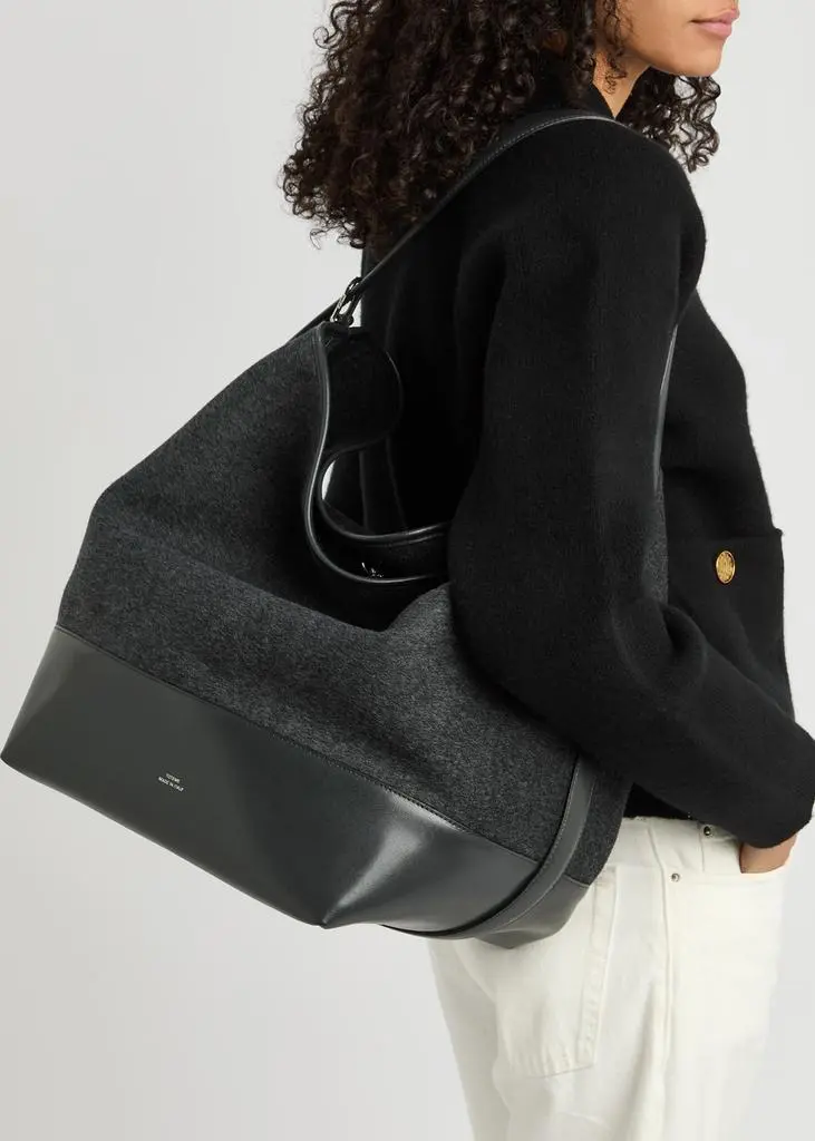 Totême Belted wool tote 5