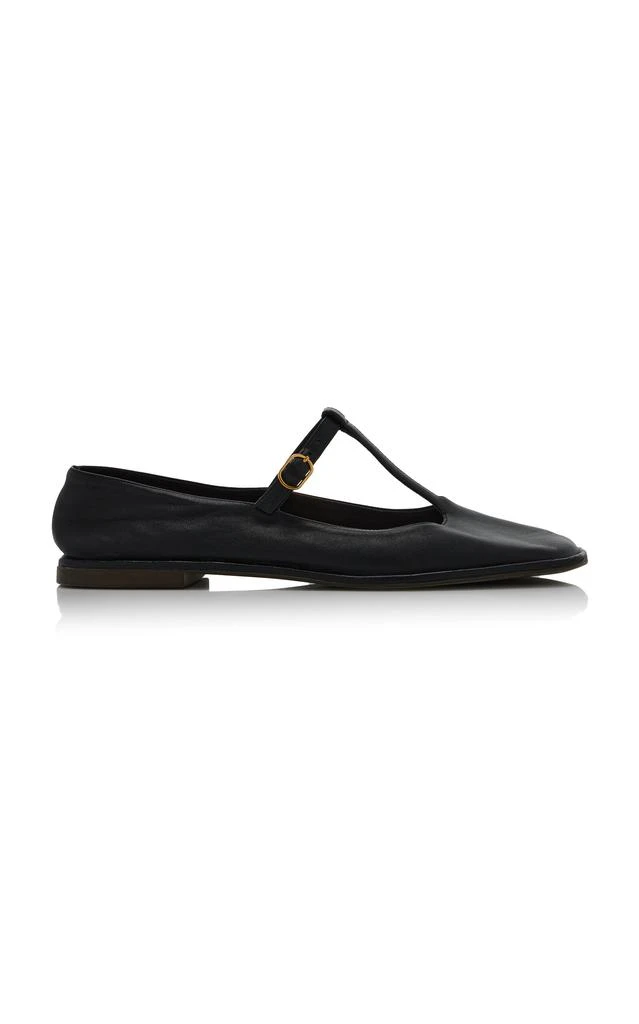 The Row The Row - T-Strap Leather Mary Jane Flats - Black - IT 39 - Moda Operandi 1