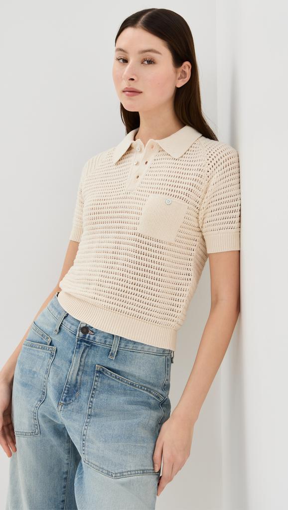 Alix of Bohemia Lessi Oyster Crochet Top