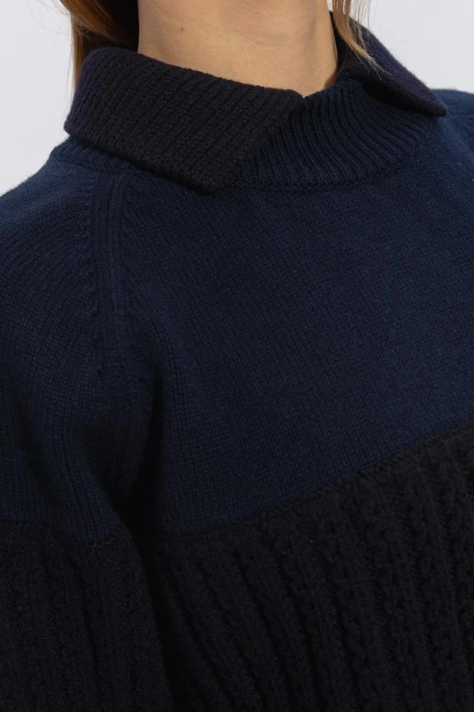 Victoria Beckham Victoria Beckham Oversized Collar-Detailed Jumper 5