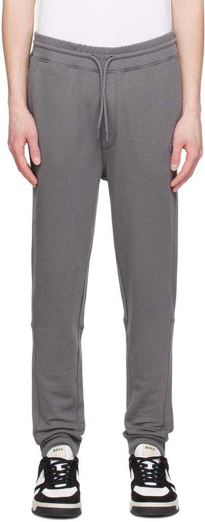 Hugo Boss Gray Drawstring Sweatpants