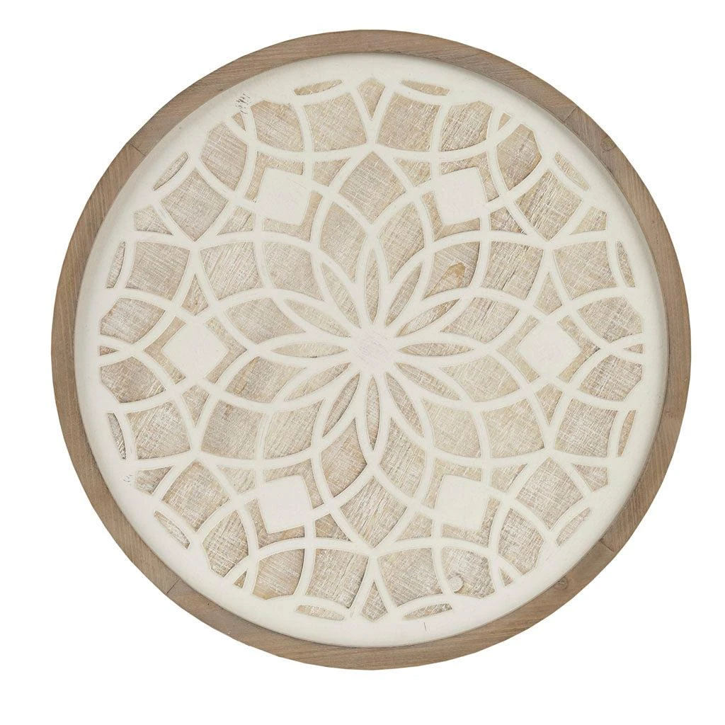 Streamdale Furniture Streamdale Leah Round Two-Tone Medallion Wall Decor 6