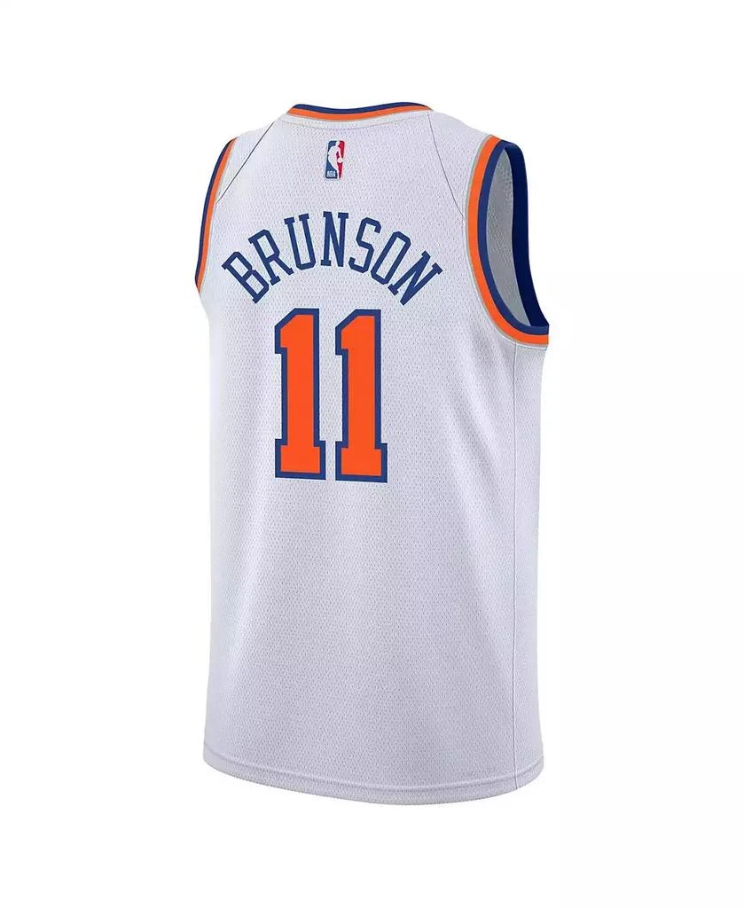 NIKE Big Boys and Girls Jalen Brunson White New York Knicks Association Swingman Jersey 2