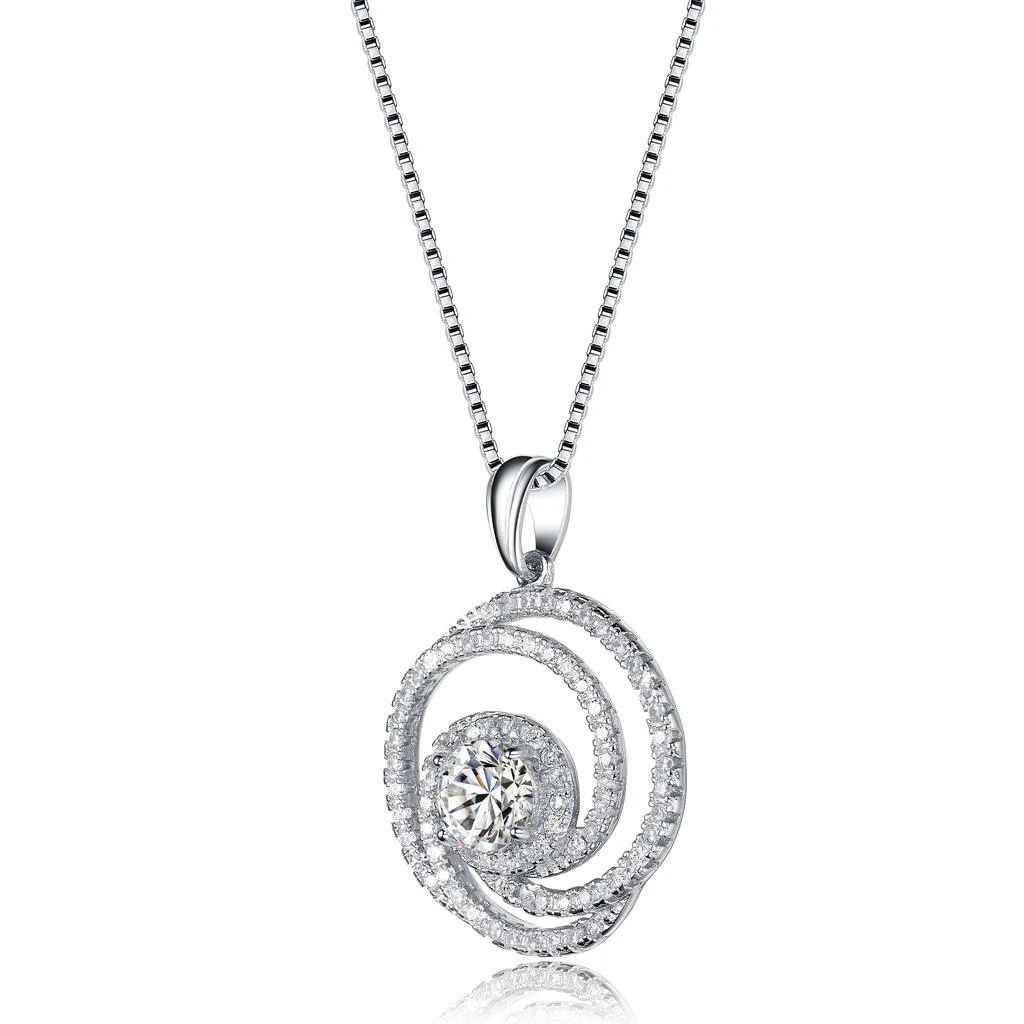 Genevive Sterling Silver Pendant Necklace 2