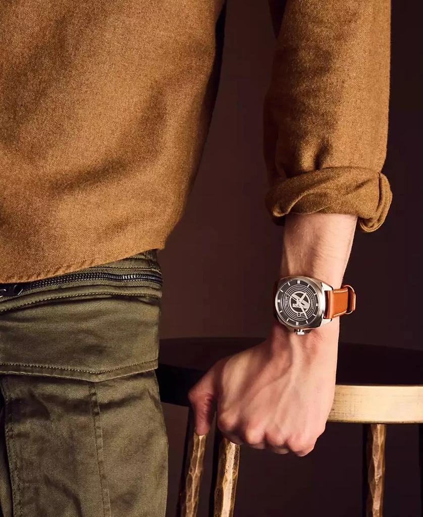 Citizen Eco-Drive Men's Marvel Classic Avengers Legacy Brown Leather Strap Watch 42mm 5