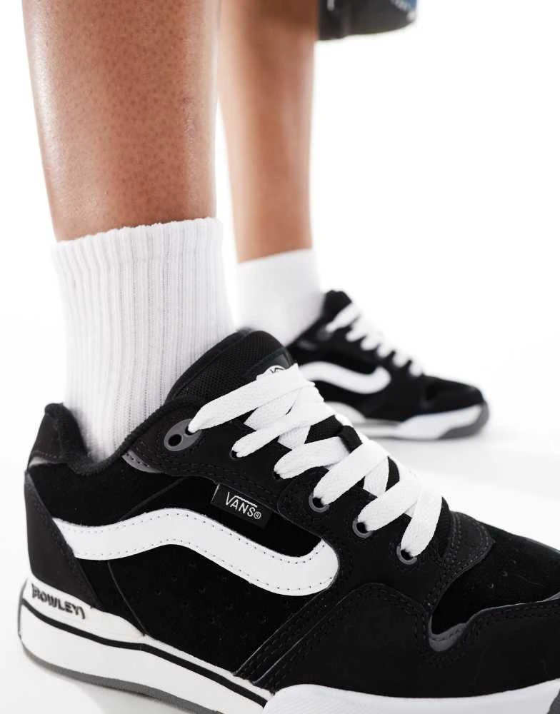 Vans Vans rowley XLT chunky trainers in black and white 3