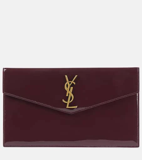 Yves Saint Laurent Uptown patent leather clutch 1