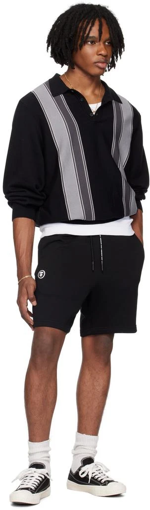 AAPE by A Bathing Ape Black Moonface Shorts 4