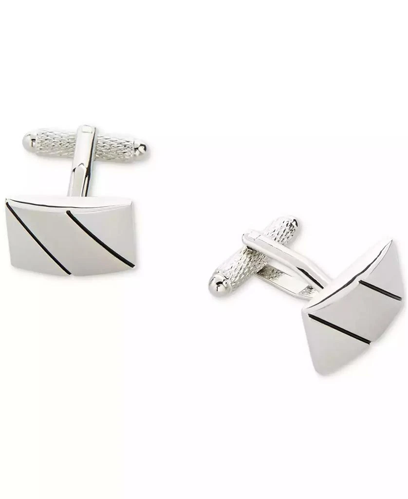 Perry Ellis Men
s Diagonal Line Cufflinks 1