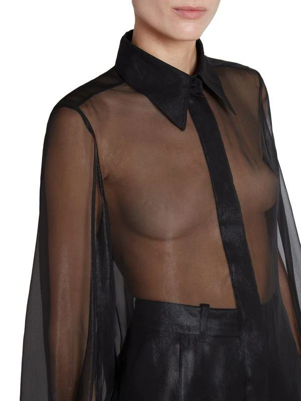 Chloé Sheer Silk Chiffon Blouse 5