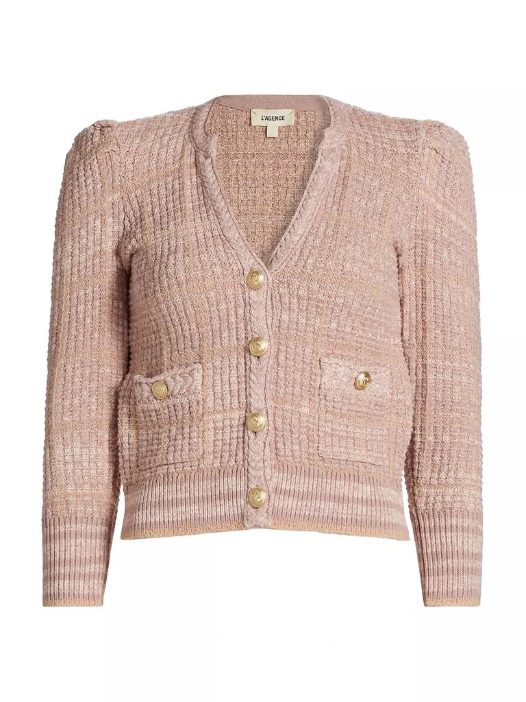 L'Agence Jenni Windowpane Cardigan 1