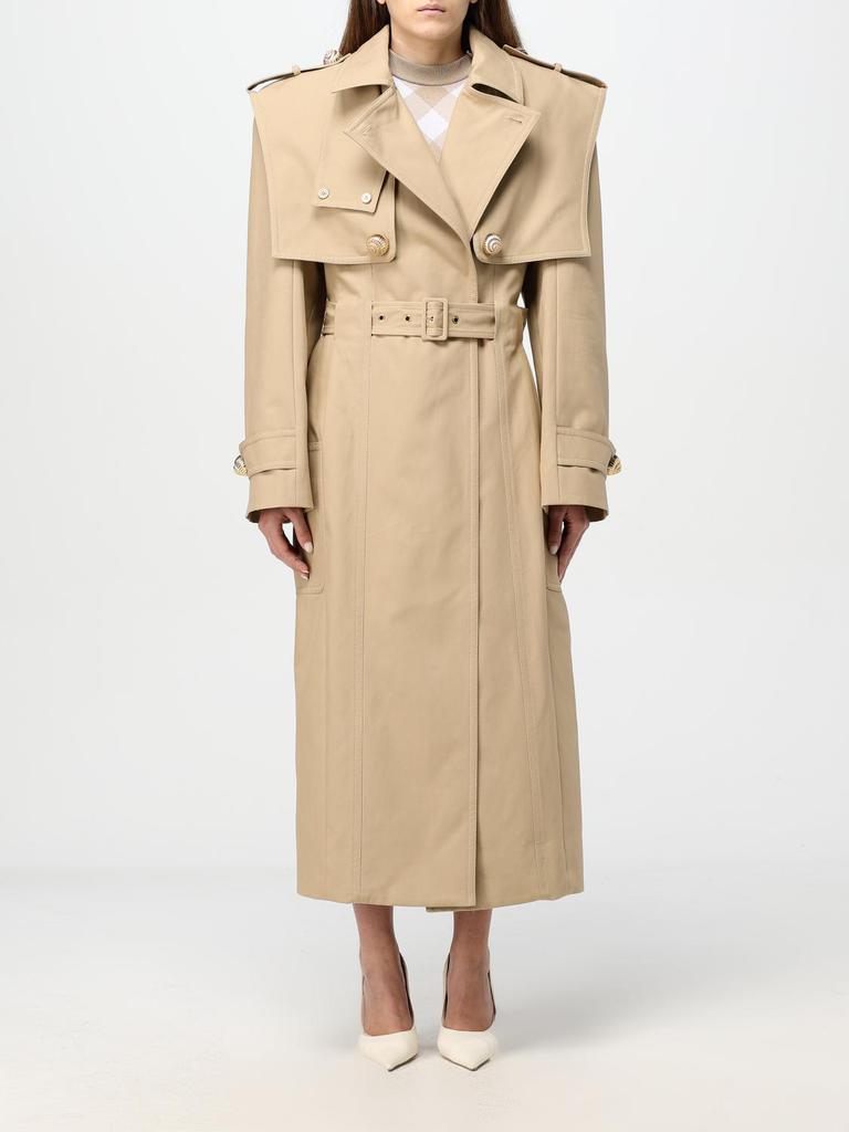 コート BALMAIN 'Chiocciola' button trench coat Beige Balmain Balmain 'Chiocciola' Button Trench Coat - Coats