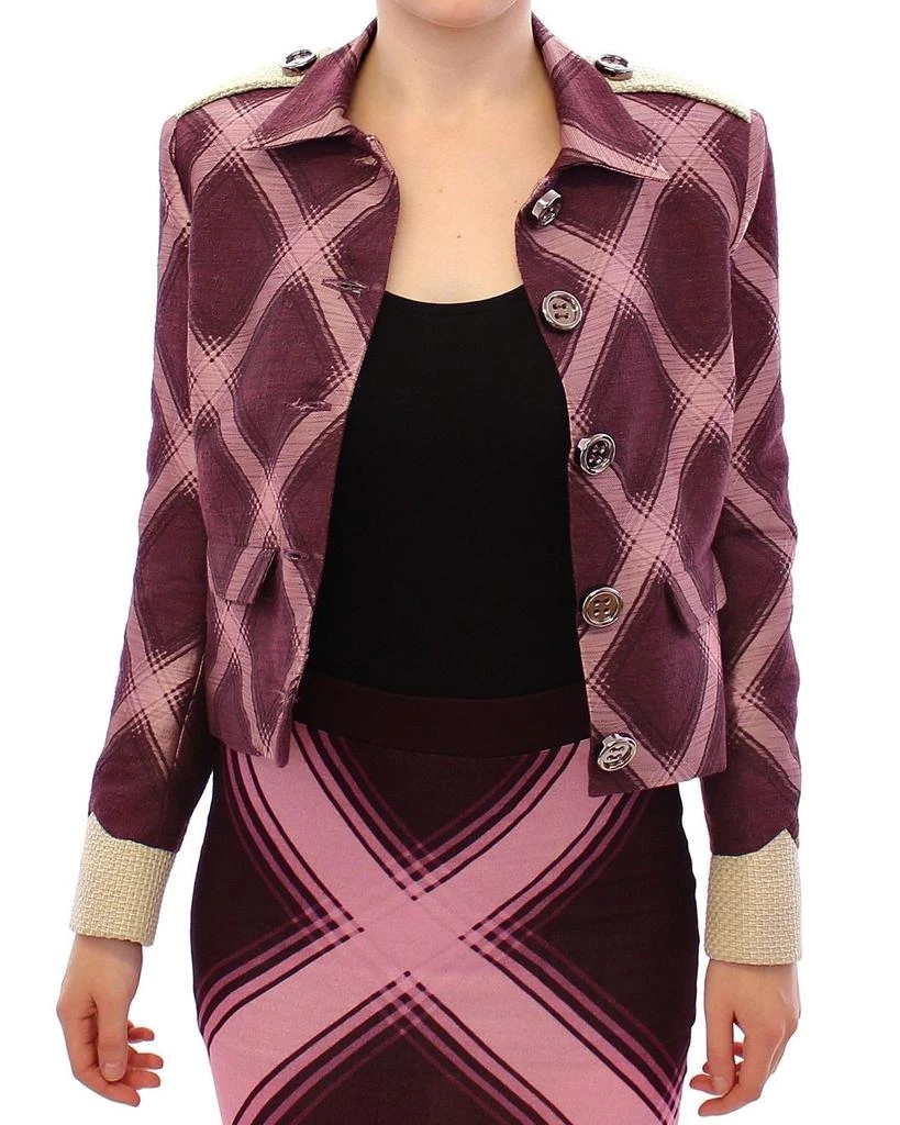 House of Holland Check Trench Coat Blazer  Women's Jacket 5