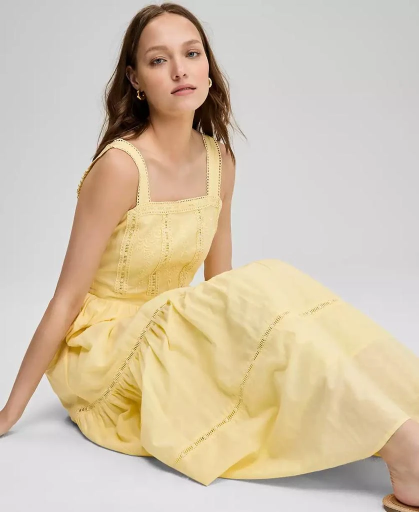 Women's Embroidered Cotton Maxi Dress, Exclusively at Macy's  On Sale Now  with Up to 40% Off | Discover Exclusive Deals & Savings at BeyondStyle   Authentic And Now This dress|women's fashion|dresses