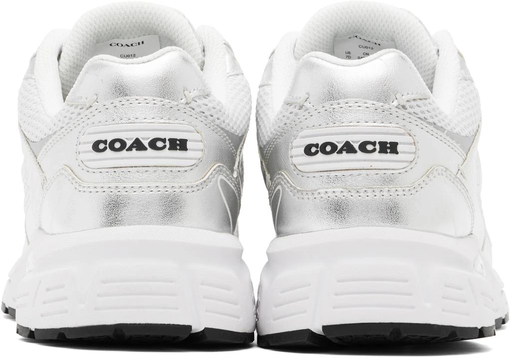 Coach Silver & White C301 Sneakers 2