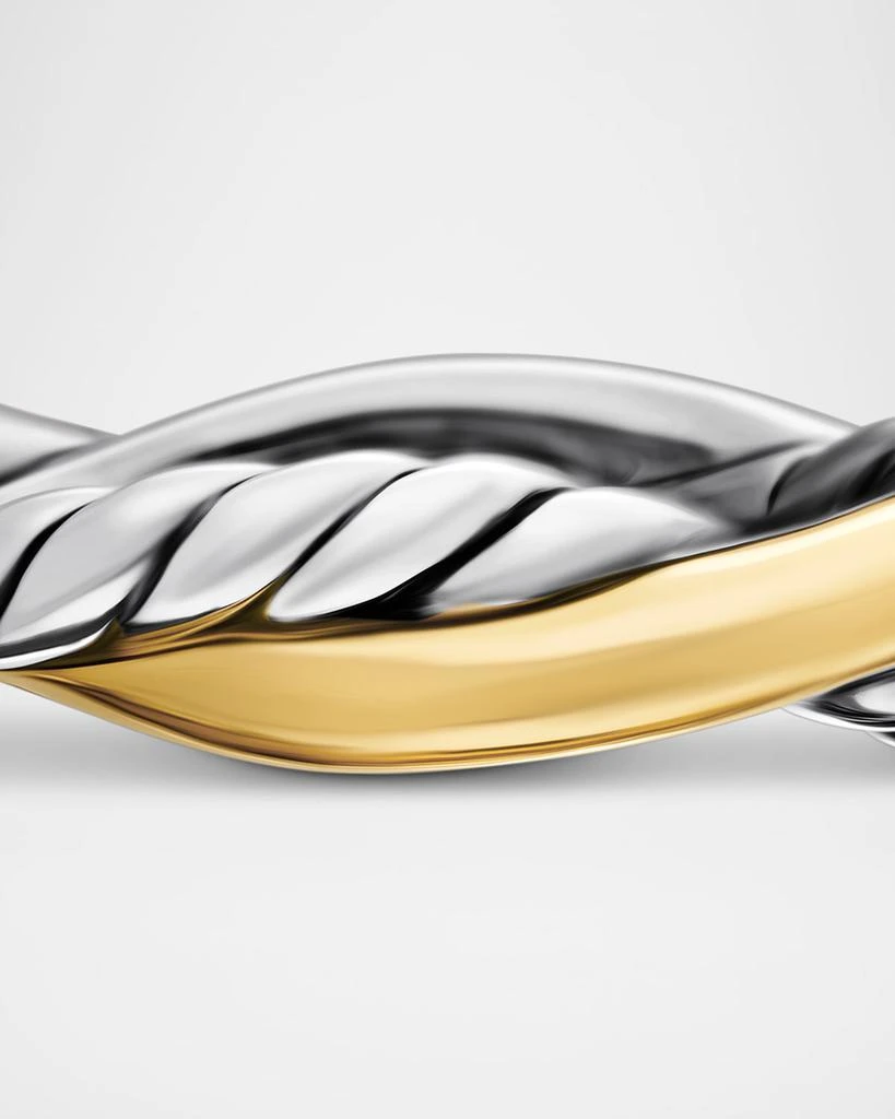 David Yurman Petite Infinity Band Ring in Silver with 14K Gold, 4mm 4