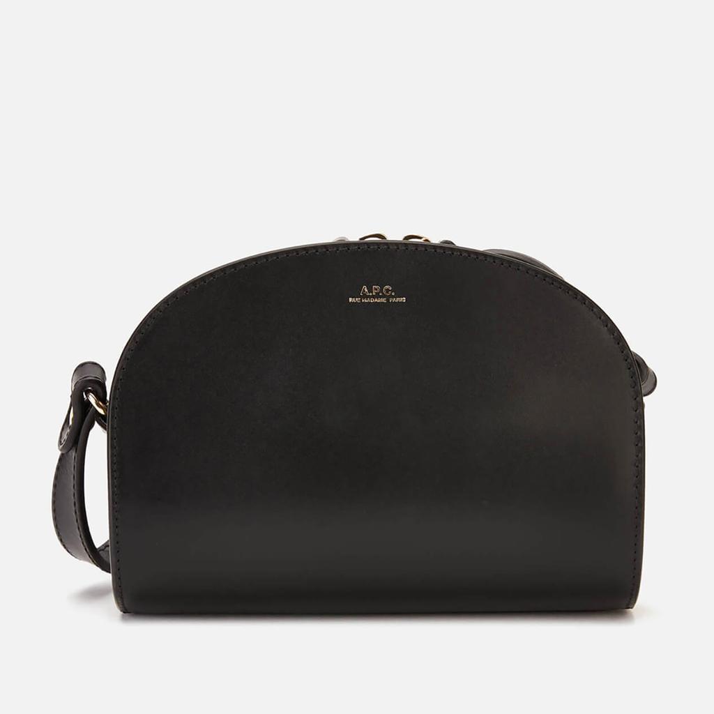 A.P.C. A.P.C. Women's Sac Demi-Lune Mini Cross Body Bag - Lzz Black