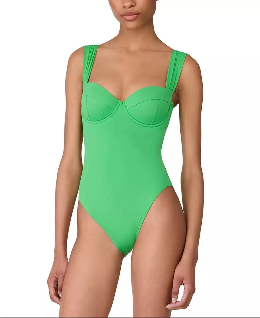 Kate Spade Women's Shirred Strap One-Piece Swimsuit 1
