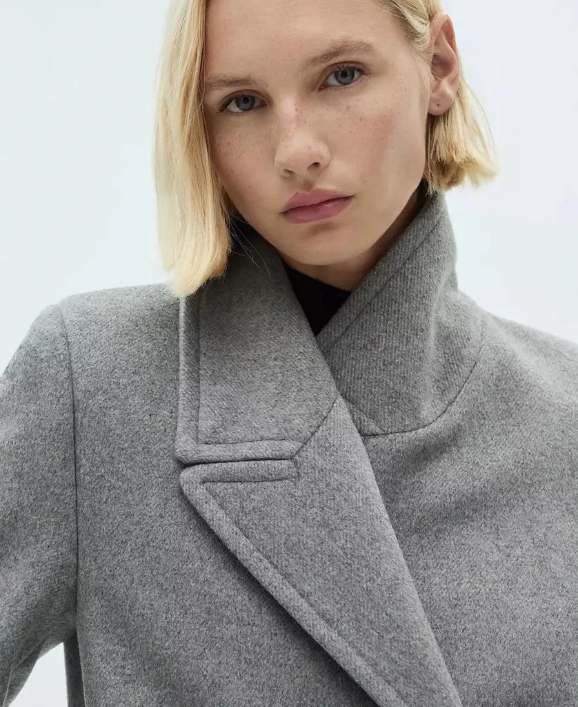 Mango Women's Lapels Wool Coat 4
