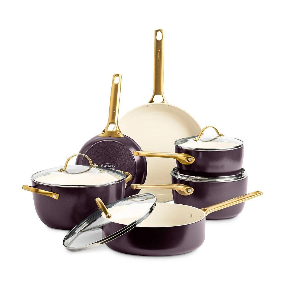 Greenpan Reserve Healthy Ceramic Nonstick Cookware, Set of 10 1