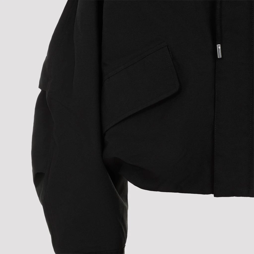 Jacquemus Black Organic Cotton La Parka Courte Caraco Coat 5