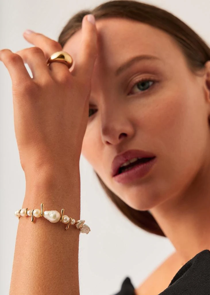 Missoma Mixed Pearl Statement beaded bracelet 3