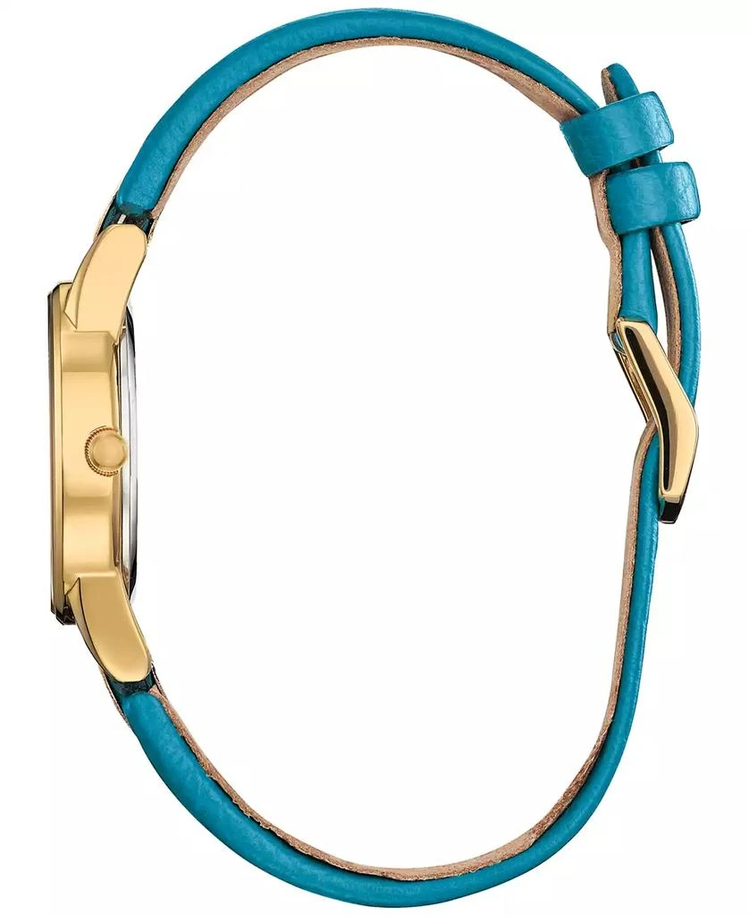 Citizen Eco-Drive Women's Disney Aladdin's 30th Anniversary Teal Leather Strap Watch 30mm Gift Set 2