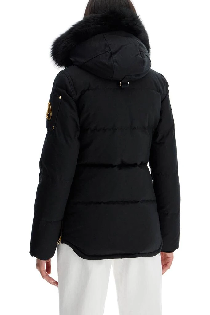 MOOSE KNUCKLES "3q canvas down jacket with shear 3