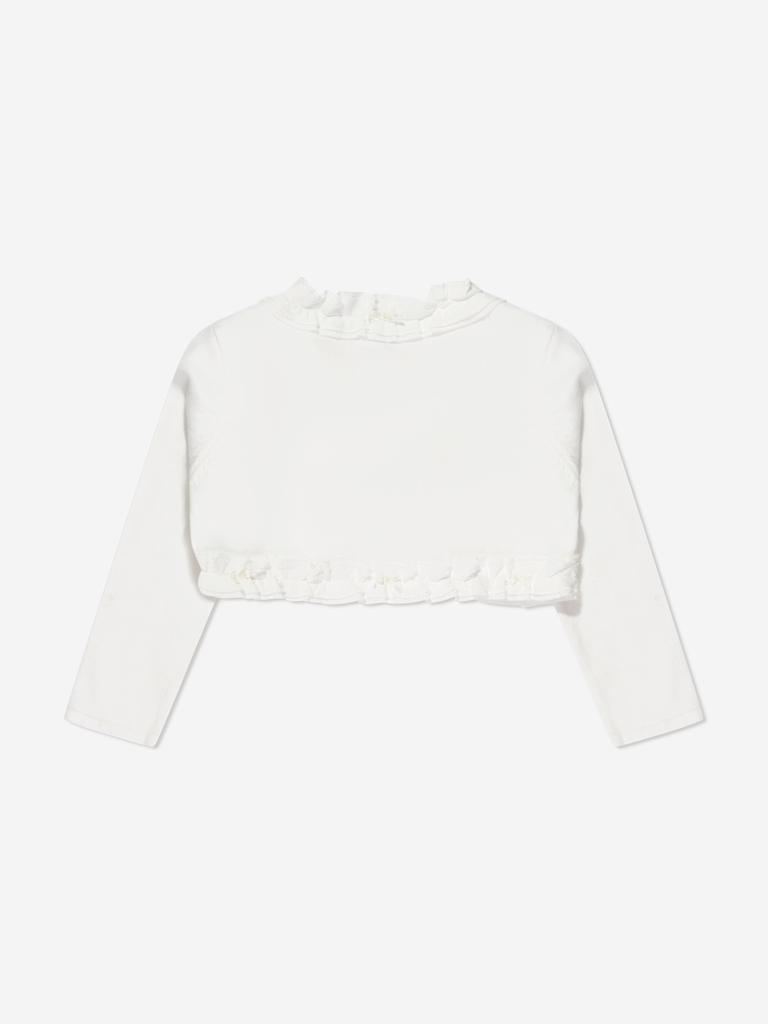 Sarah Louise Sarah Louise Girls Frilly Bolero in Ivory