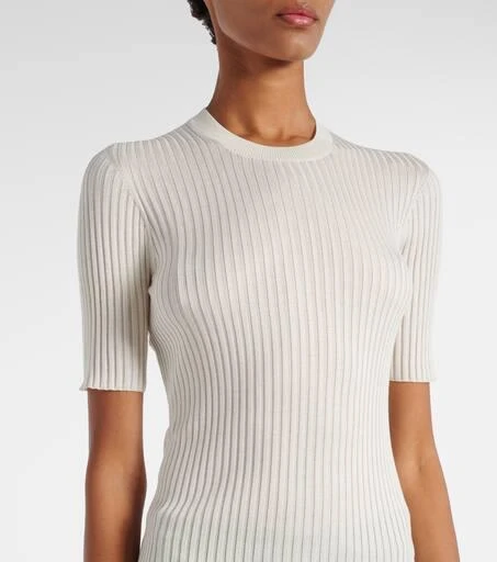 Jil Sander Ribbed-knit silk sweater 5
