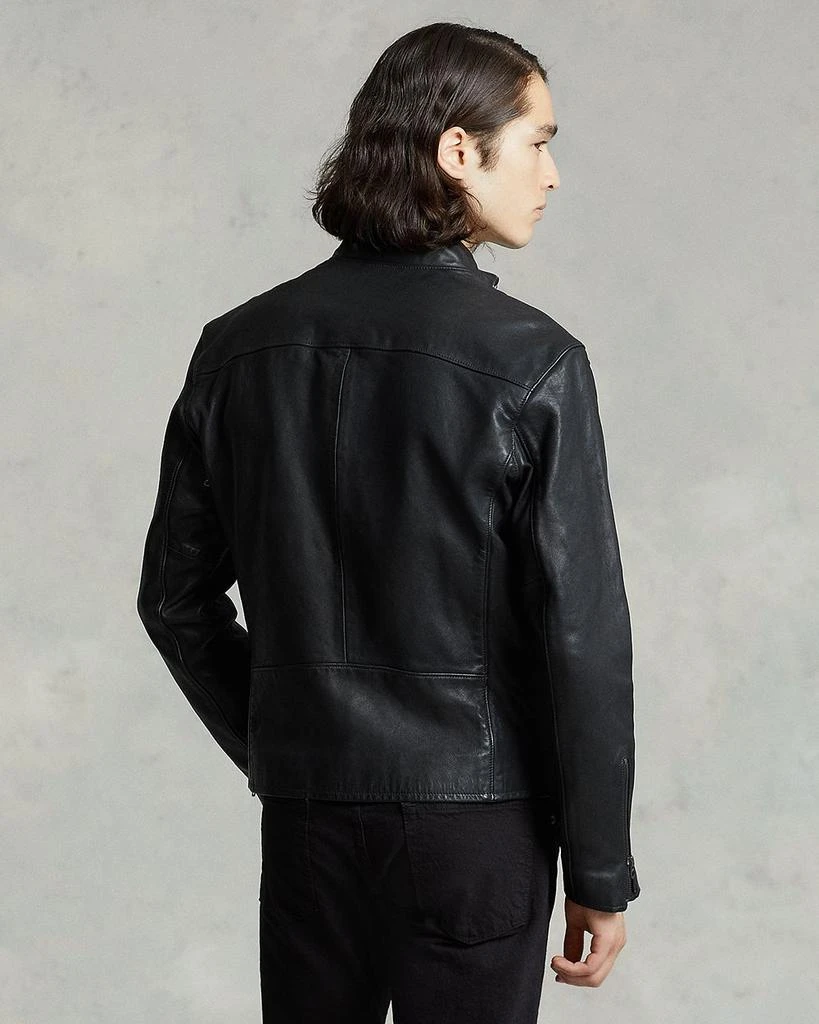 Ralph Lauren Lambskin Leather Café Racer Jacket 3