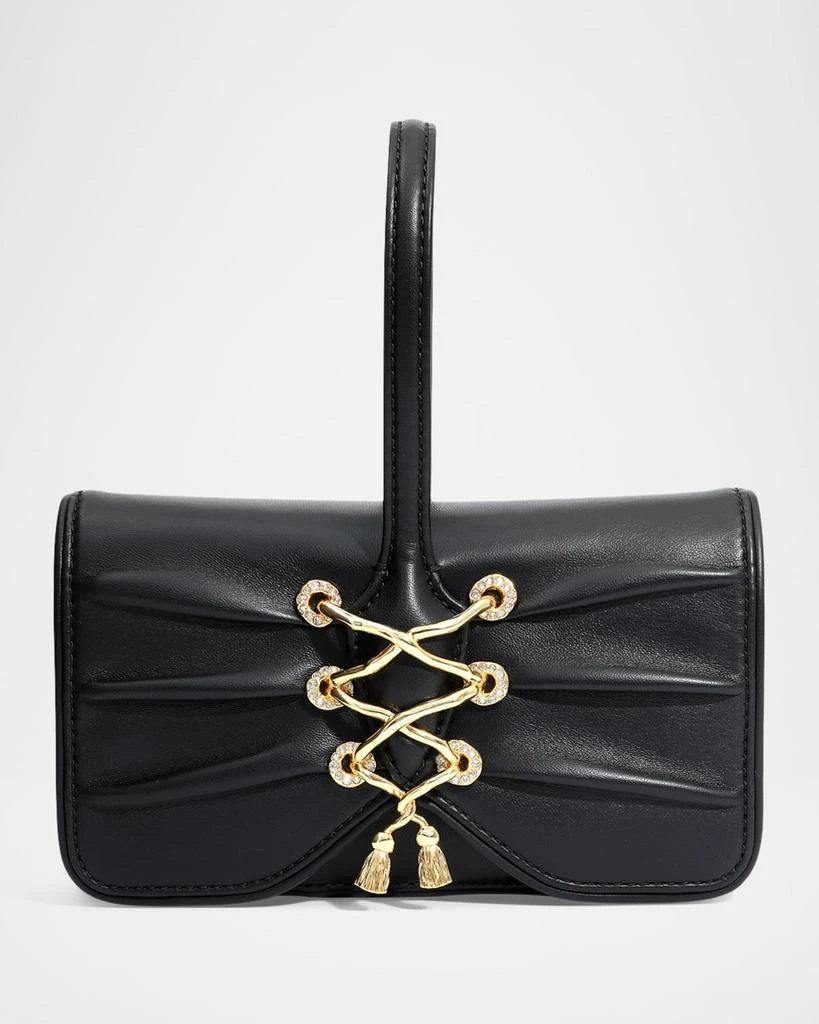 Alexis Bittar Lace-Up Leather Wristlet 1