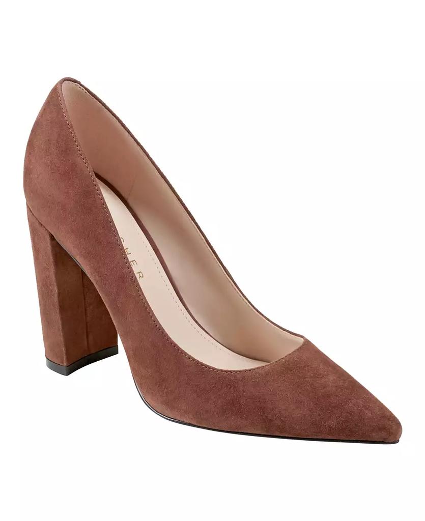 Marc Fisher Women's Abilene Block Heel Pointy Toe Dress Pumps