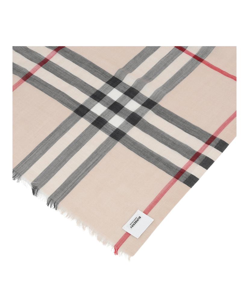 Burberry Check Wool Silk Scarf