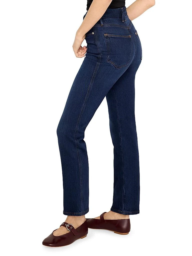 Good American Soft Tech Good Curve Straight Jeans 4